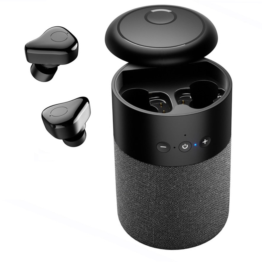 Popular Design Bluetooth Custom Logo Speaker B20 Portable With Earphone 2 in 1 Long Battery Small Size BT Wireless Speaker