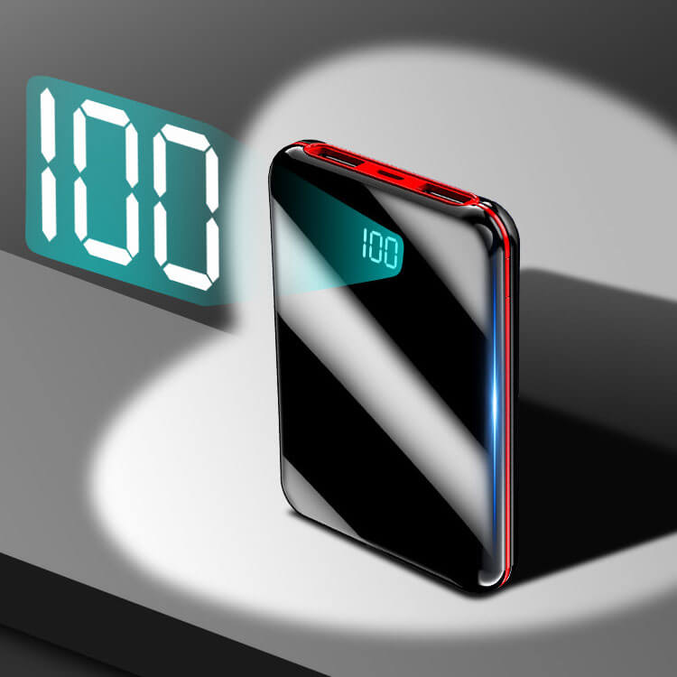 CASUN Hot Selling Custom Logo 5000mAh Fast Charging Mini Portable Power Bank with LED Display PH-5000M