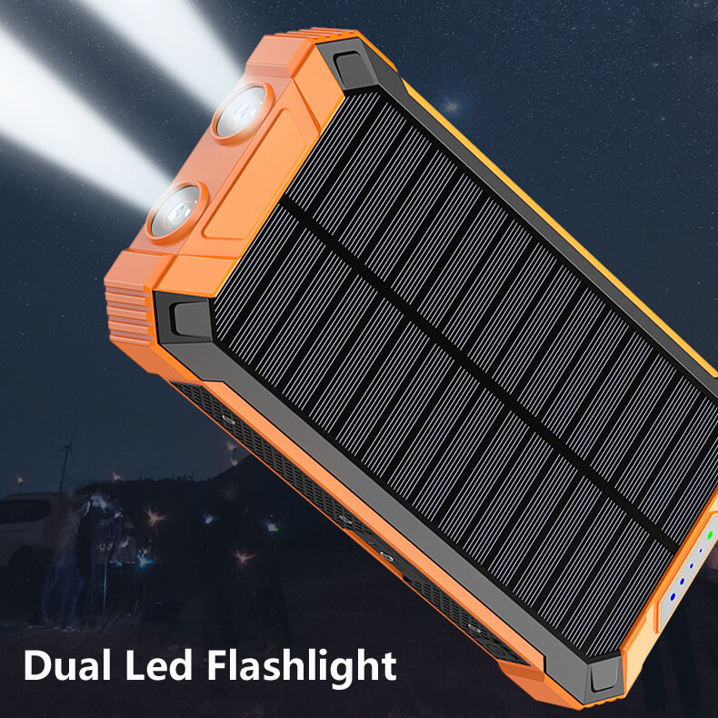 Hot Selling Universal Portable Outdoor Fast Charge 20000mah Powerbank Solar Wireless Charging Power Bank SC-20K