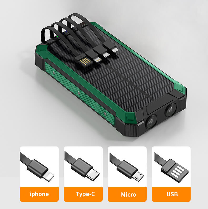 Hot Selling Universal Portable Outdoor Fast Charge 20000mah Powerbank Solar Wireless Charging Power Bank SC-20K