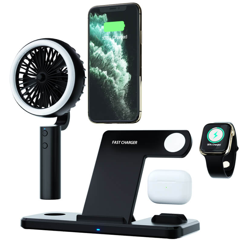 15W Fast Wireless Charging Station 3 in 1 Fast Charging Station Wireless Charger Stand for Mobile Phones N60