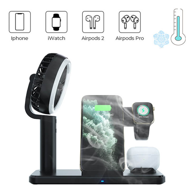 15W Fast Wireless Charging Station 3 in 1 Fast Charging Station Wireless Charger Stand for Mobile Phones N60