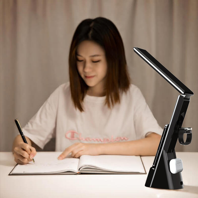 High Quality Wireless Charger Led Desk With Wireless Charger Digital Display Alarm Clock Lamp N61