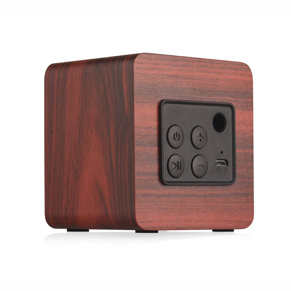 Hot Selling True Stereo Bamboo Wooden Wireless Bluetooth Speaker Outdoor Mini Portable Music Speaker BS-236