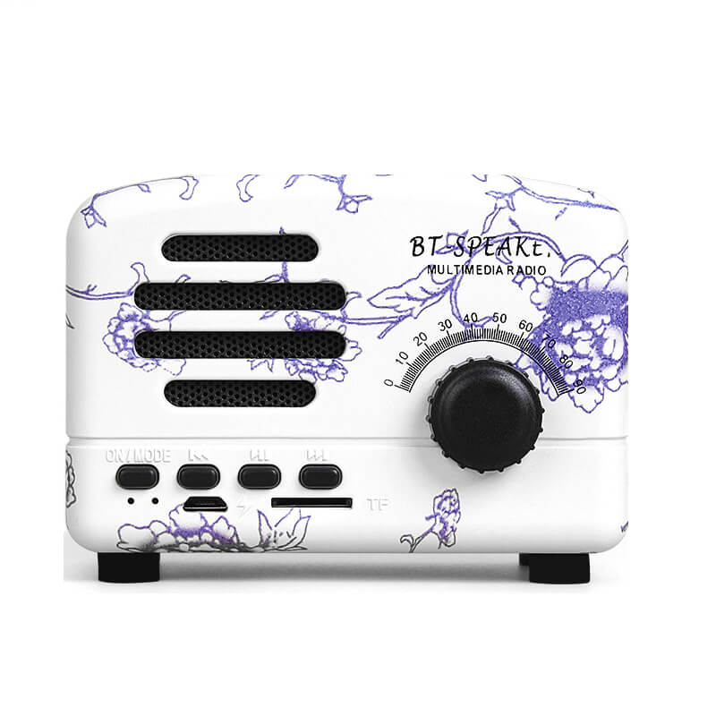 2023 mini portable retro FM radio bluetooth speaker custom wireless speaker BS-237