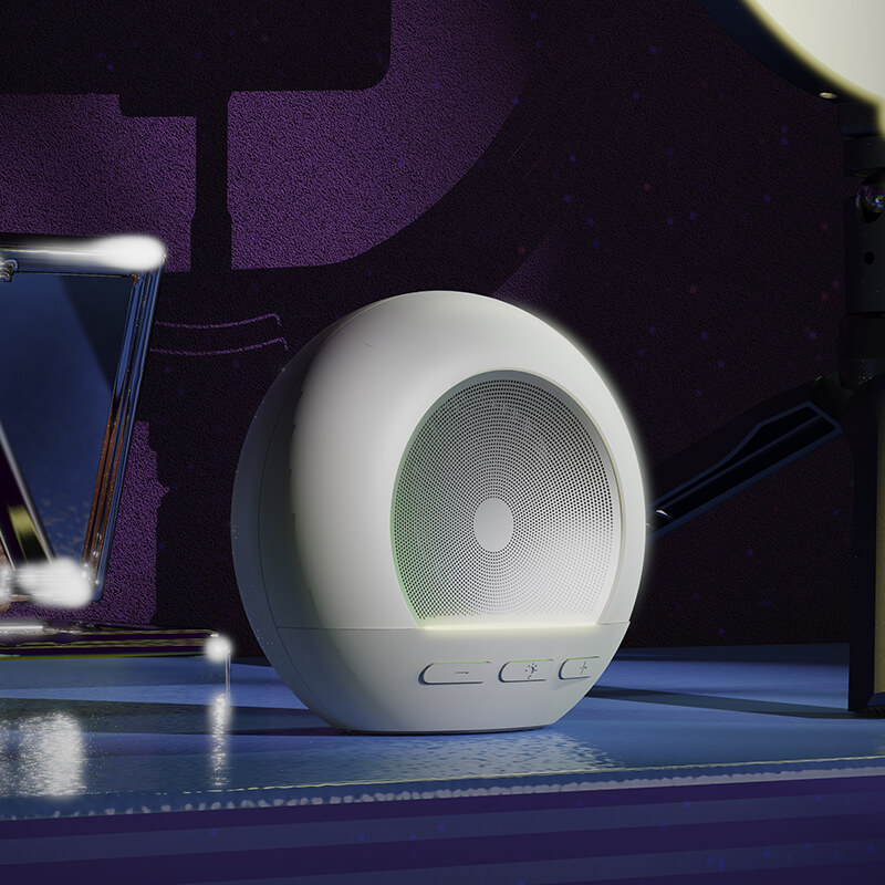 Factory Direct Mini Portable Speaker caixa de som bluetooth Speaker Wireless Bocinas Bluetooth Speaker With Moon Night Light DW06