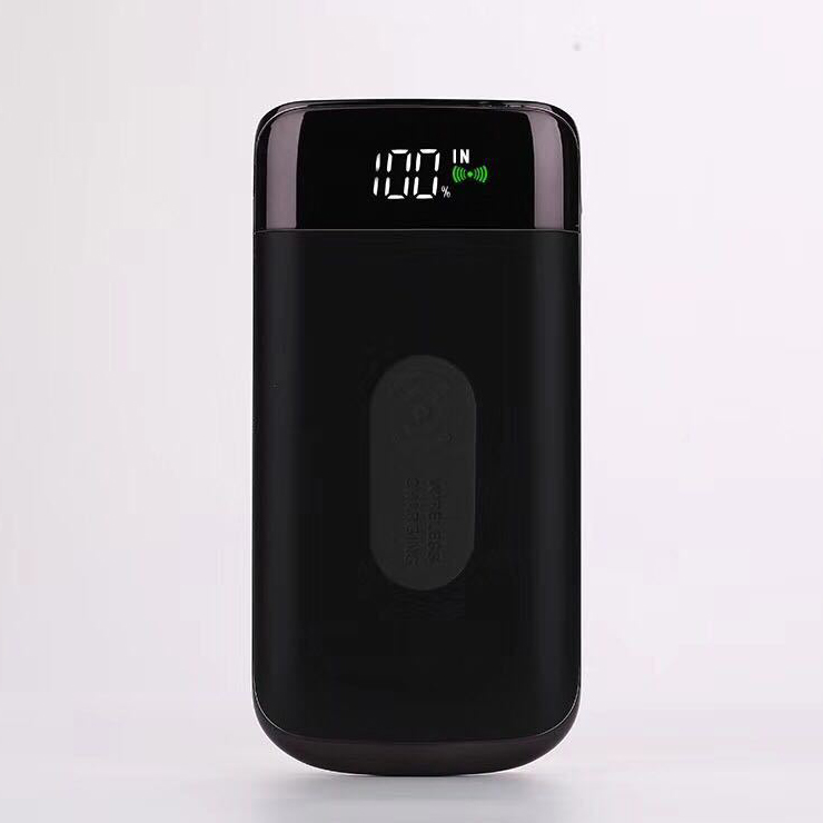 Custom digital display wireless portable power bank 10000 mAh mobile charger WPH-10000C