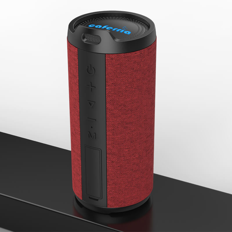 ABS+ Fabric Wireless Speaker 10w Bluetooth Outdoor Portable Speaker Custom LED Light Logo NE90