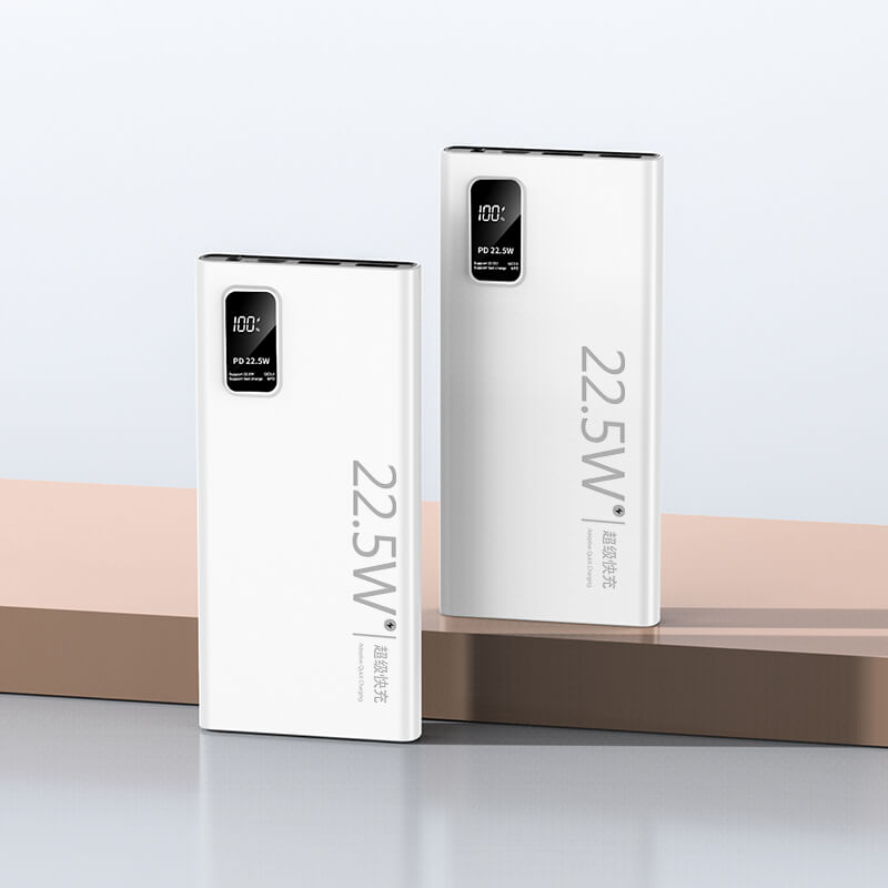 CASUN New Product LED Digital Display 22.5W Power Banks Portable Fast Charging 10000mAh Mobile Charger Power Bank XC-67