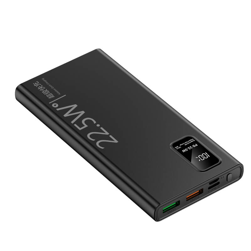 CASUN New Product LED Digital Display 22.5W Power Banks Portable Fast Charging 10000mAh Mobile Charger Power Bank XC-67