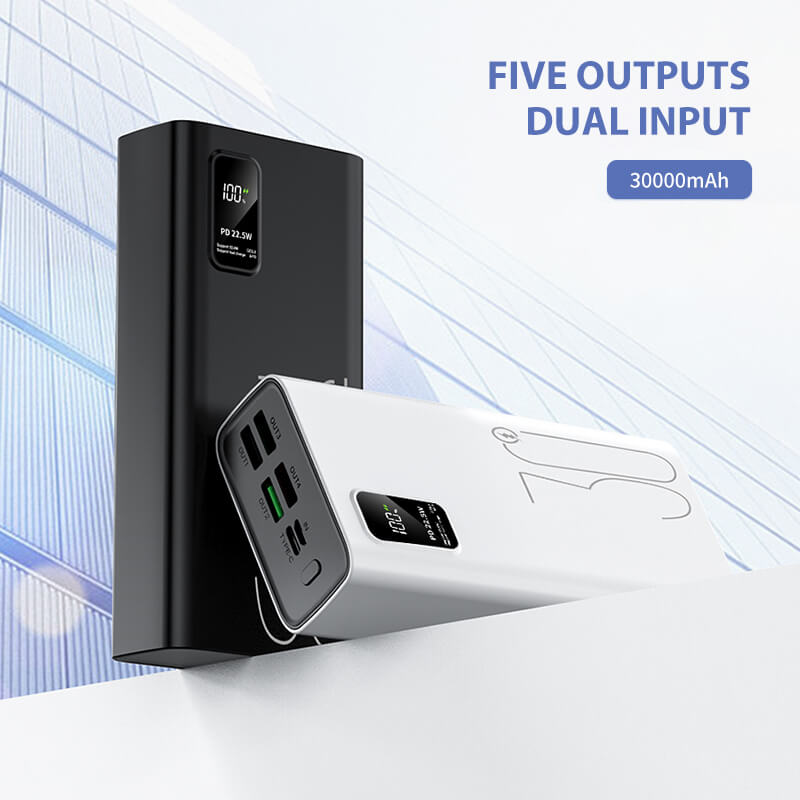 2023 Large Capacity External Battery PD 22.5 Mobile Phone Charger 30000mAh Power Bank Fast Charge XC-69