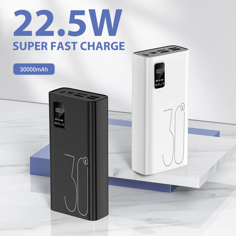 2023 Large Capacity External Battery PD 22.5 Mobile Phone Charger 30000mAh Power Bank Fast Charge XC-69