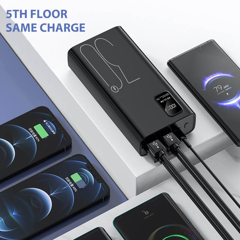 2023 Large Capacity External Battery PD 22.5 Mobile Phone Charger 30000mAh Power Bank Fast Charge XC-69