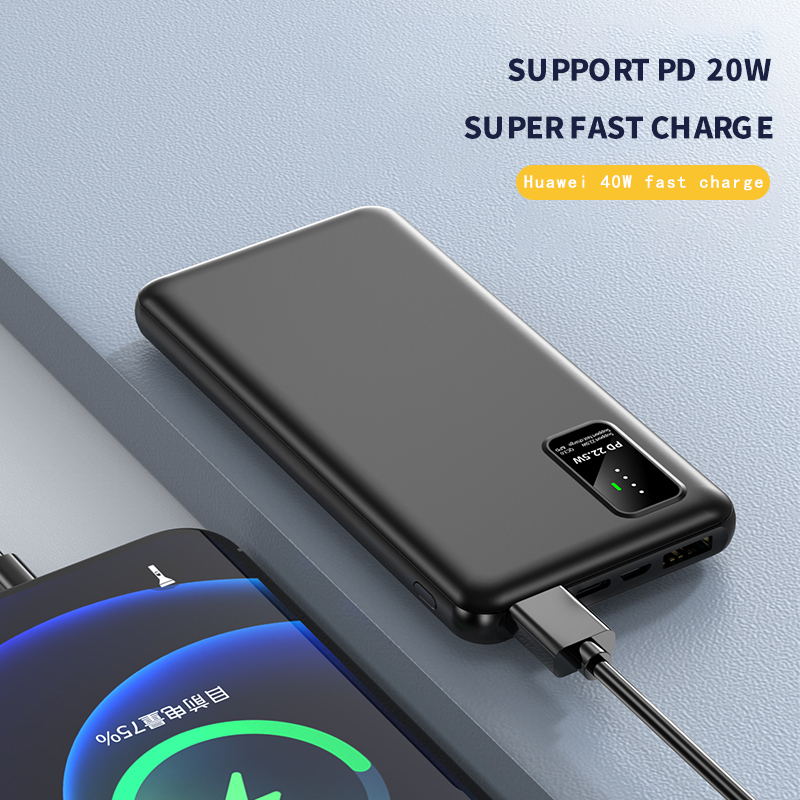 22.5W Fast Charger Power Bank with 15W Wireless Charger WPH-10000B