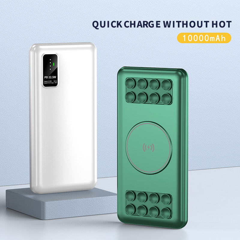 22.5W Fast Charger Power Bank with 15W Wireless Charger WPH-10000B