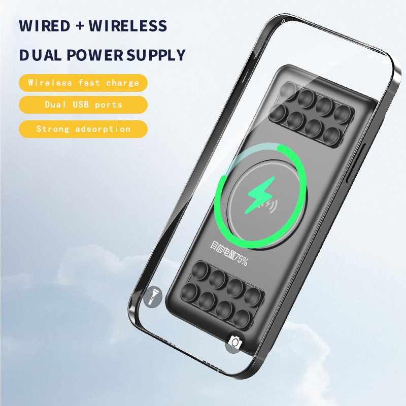 22.5W Fast Charger Power Bank with 15W Wireless Charger WPH-10000B