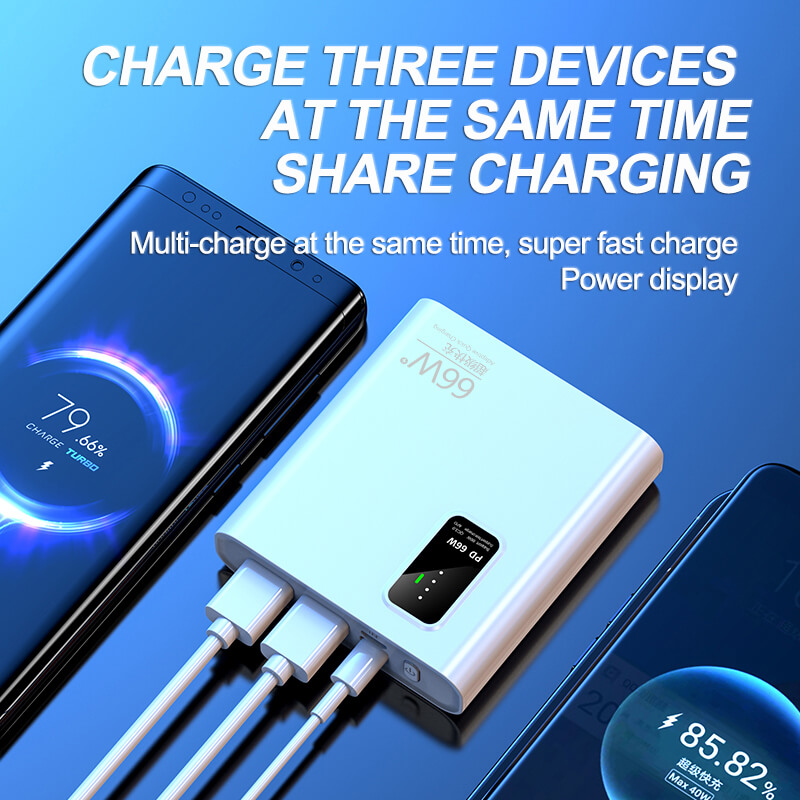 Custom 22.5W Fast Charge portable power bank charger 10000mAh A35