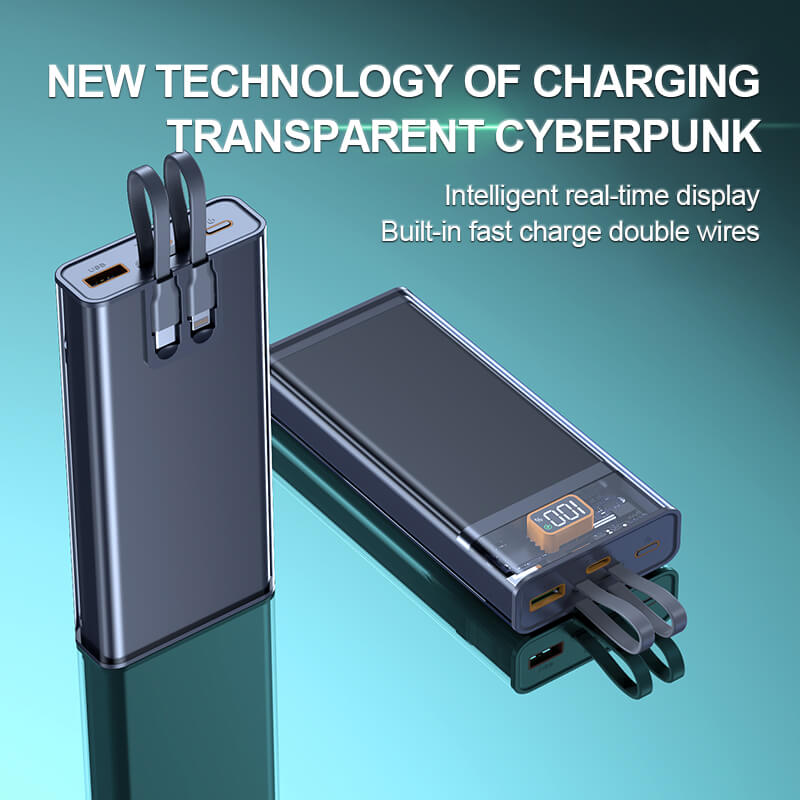 Casun Hot Sale Portable Power Banks Fast Charging 22.5W Mobile Charger Power Bank with LED Display Y166