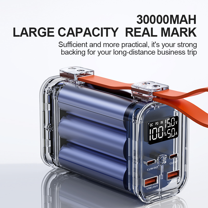 100W Fast Charger Power bank 30000mAh Fit for Laptop Phones Camera PSP and so on XC178