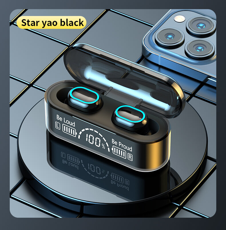 Hot Sale Wireless Earphones Bluetooth Headphones LED Screen Digital Display Breathing Light Sports Gaming Headsets G35