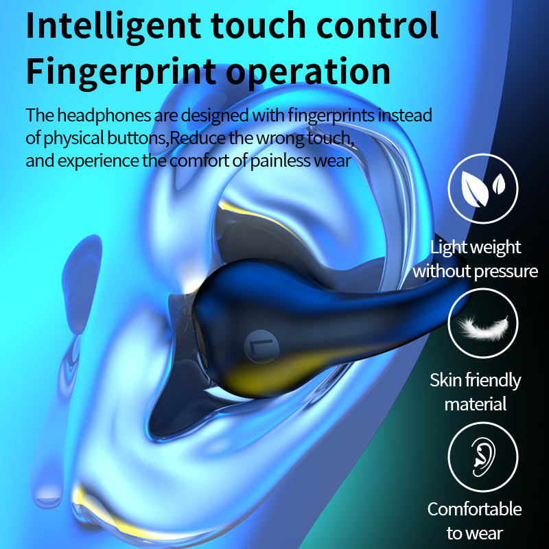 Original Mini True Wireless Stereo Bone Conduction Fone TWS Earphone LED Display Bt5.3 Headphones Auriculares Earbuds CR15