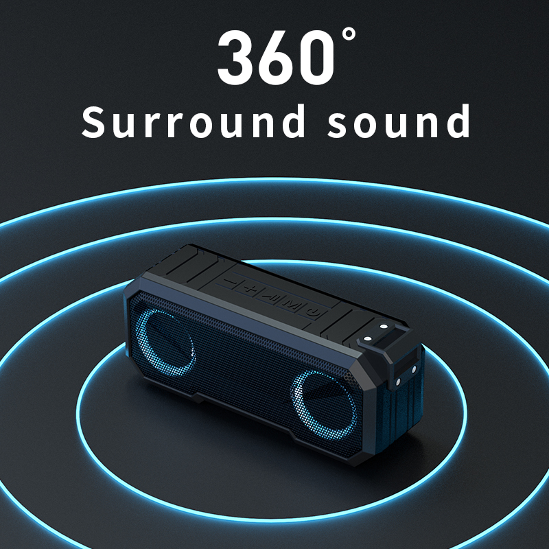 High Quality 20W professional subwoofer bass stereo IPX7 Waterproof  outdoor wireless speaker bluetooth X8