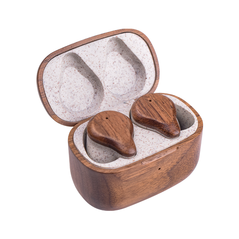 Top Fashion ENC Noise Reduction Audifonos-bluetooth Wood Earbuds TWS Earphone Headphone Wireless Bluetooth Earphones W10
