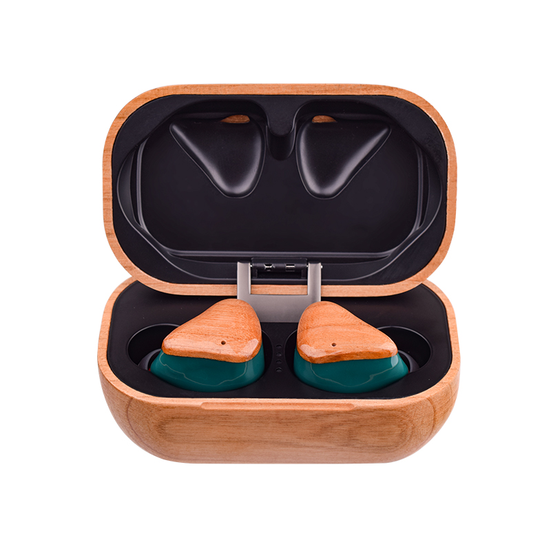Top Fashion ENC Noise Reduction Audifonos-bluetooth Wood Earbuds TWS Earphone Headphone Wireless Bluetooth Earphones W10