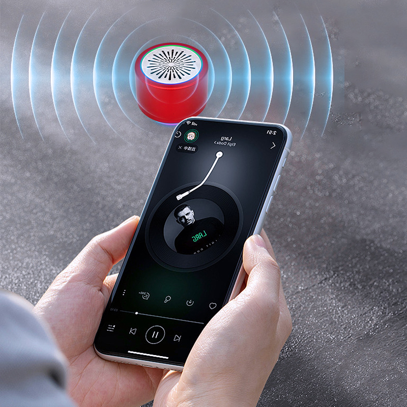 Promotion LED Shining And Colorful Wireless Mini Speaker Bluetooth Sans Fil Portable Mobile Music Mini Bluetooth Speaker BS-206