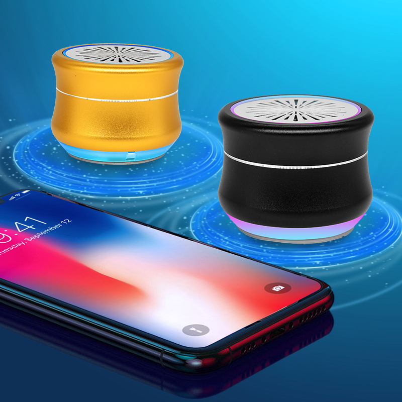 Latest Hot Sale LED Colorful Light Cute Alto Falante Wireless Portable Mobile Music Mini Bluetooth Speaker With Custom Logo BS-207