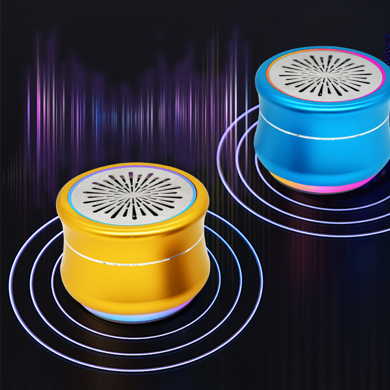 Latest Hot Sale LED Colorful Light Cute Alto Falante Wireless Portable Mobile Music Mini Bluetooth Speaker With Custom Logo BS-207