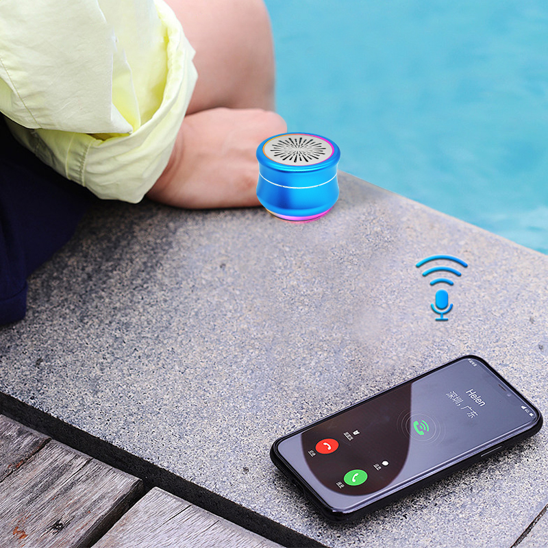 Latest Hot Sale LED Colorful Light Cute Alto Falante Wireless Portable Mobile Music Mini Bluetooth Speaker With Custom Logo BS-207