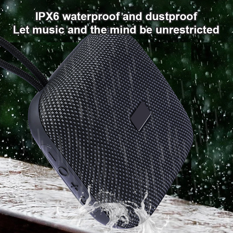 Hot Selling TWS Rechargeable Type-C Alto Falante 5W Mini Portable Wireless IPX6 Waterproof Lanyard Bluetooth speaker