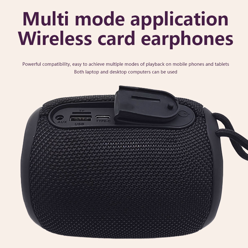 New Design Fabric Outdoor Waterproof Portable Wireless Speaker Bluetooth 5.3 With Led Night light