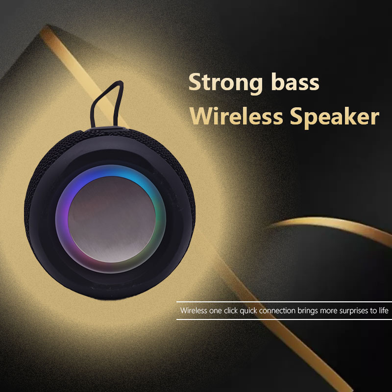New Design Fabric Outdoor Waterproof Portable Wireless Speaker Bluetooth 5.3 With Led Night light