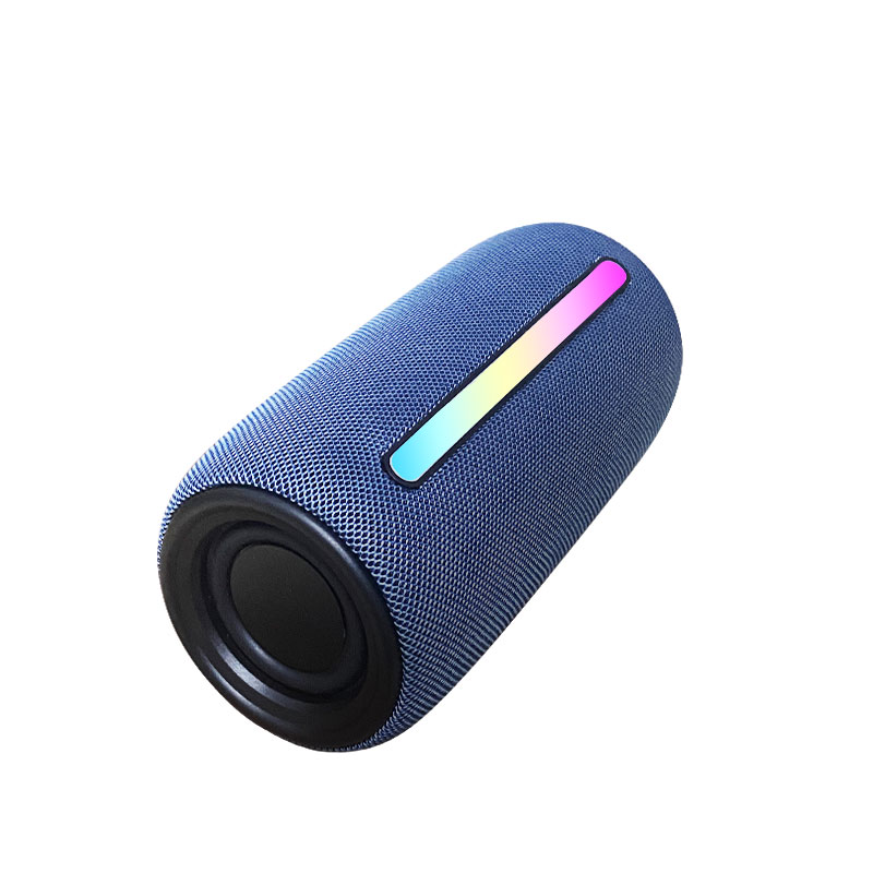 hight quality dual biodiaphragm vocalization powerful bass minimalist fabric Bluetooth speaker with colorful RGBlight  bs214