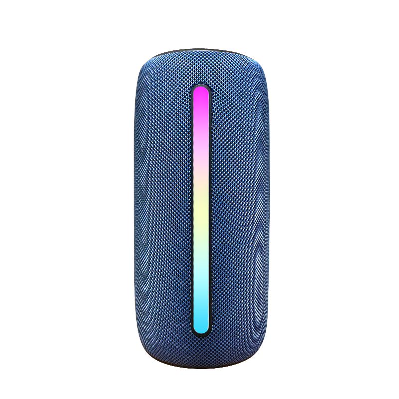 hight quality dual biodiaphragm vocalization powerful bass minimalist fabric Bluetooth speaker with colorful RGBlight  bs214