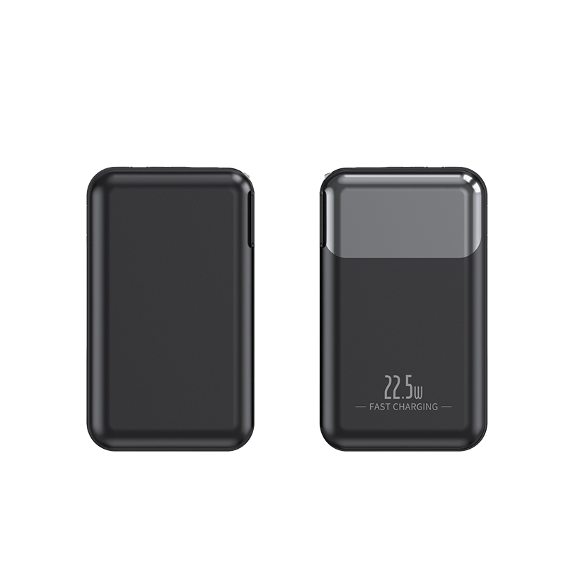 Brand New LED Display Screen 22.5w Fast Charging 10000mah Power Bank With AC Charging Plug
