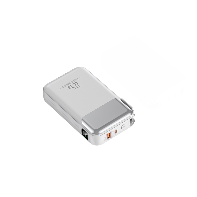 Brand New LED Display Screen 22.5w Fast Charging 10000mah Power Bank With AC Charging Plug