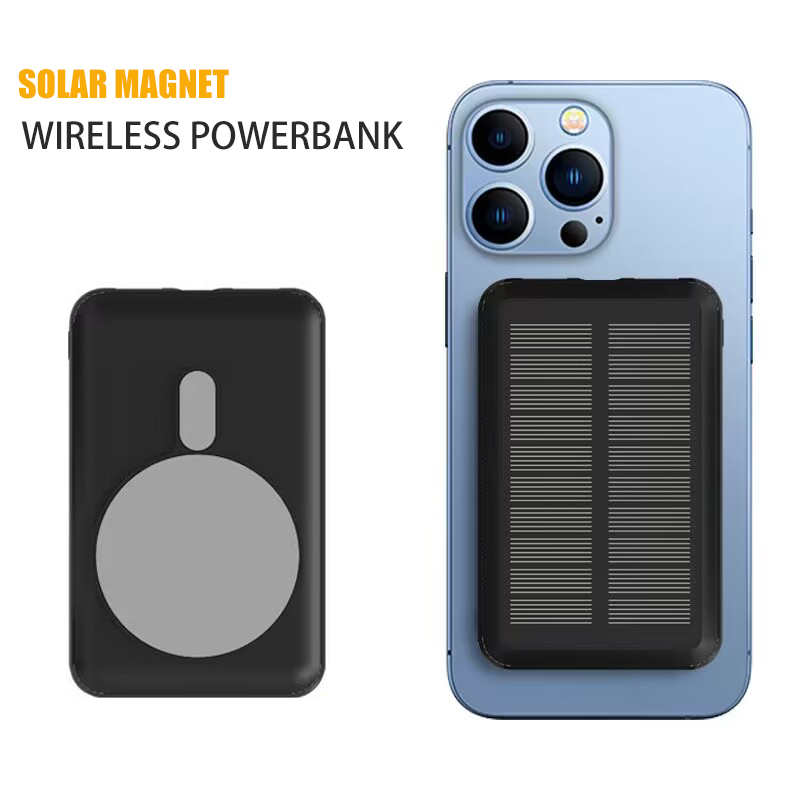 The New Listing 8000/10000mA 2 in 1 wireless solar power power bank sc-w10k