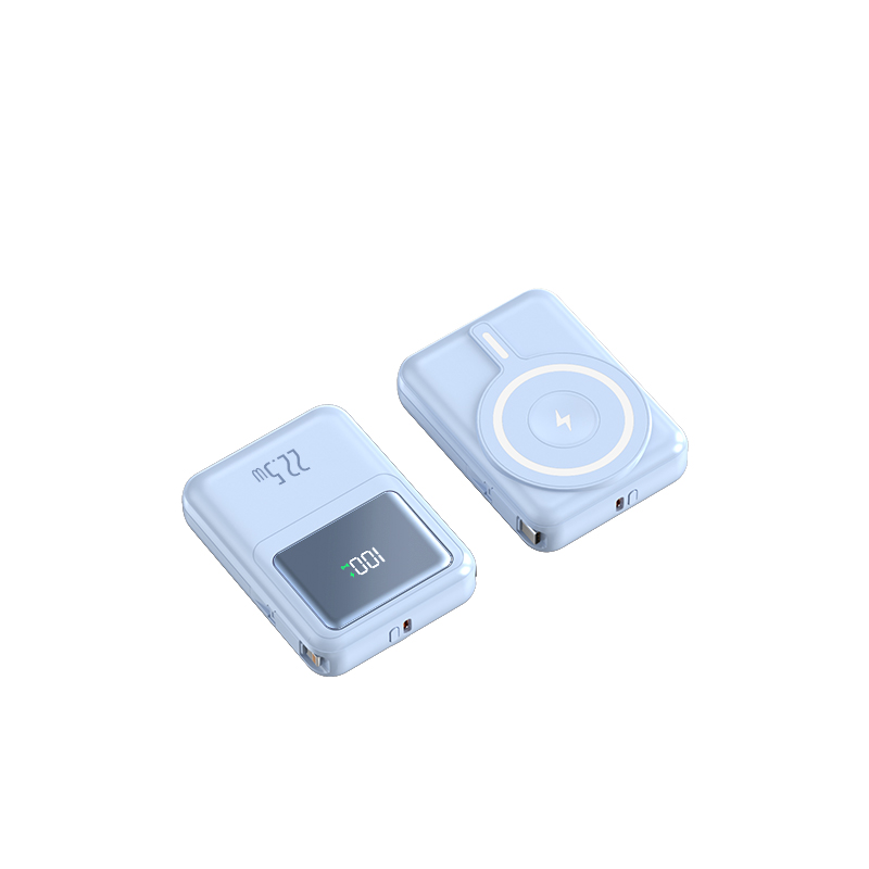 Factory mini portable 10000mAh 22.5W fast charge 15W wireless power bank wc020