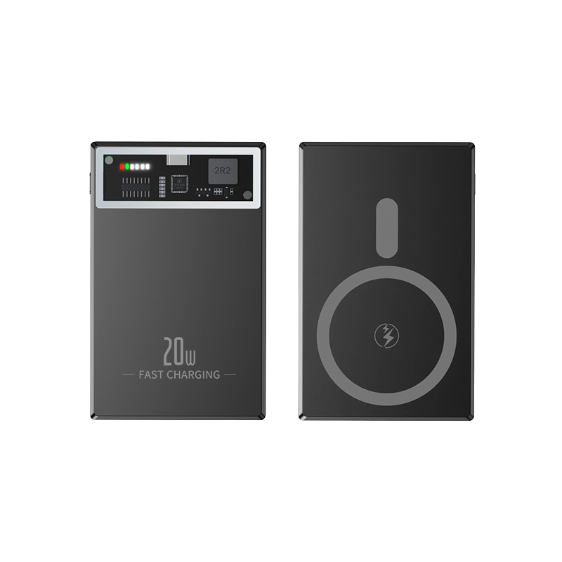 dazzling atmosphere light 150g ultra thin 5000mAh 20wpd fast charge wireless power bank xc024