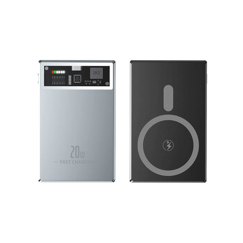 dazzling atmosphere light 150g ultra thin 5000mAh 20wpd fast charge wireless power bank xc024