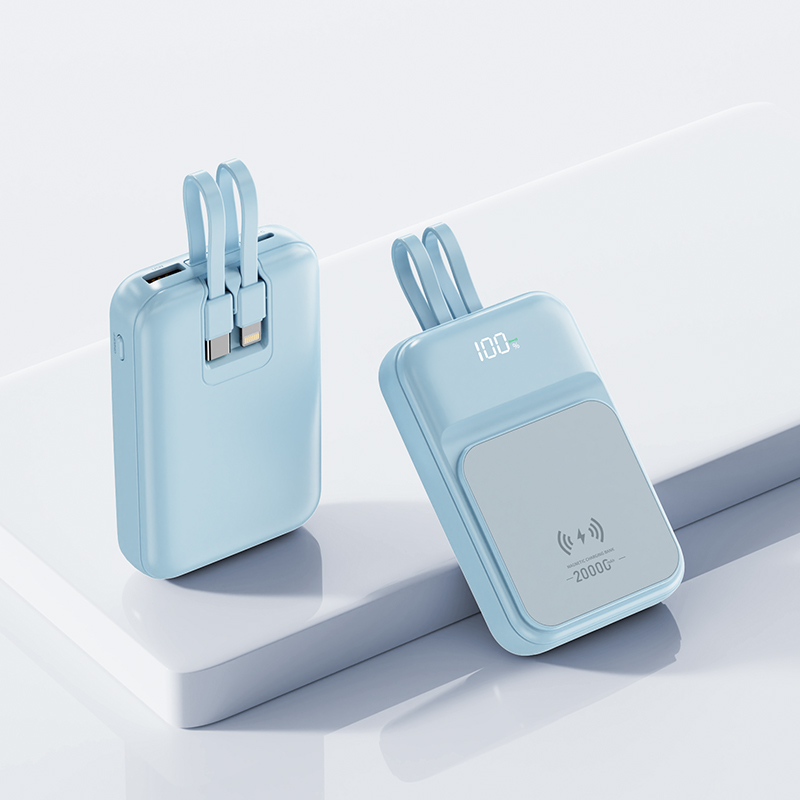 new custom logo colorful 10000/20000mAh large capacity wireless power bank ym791
