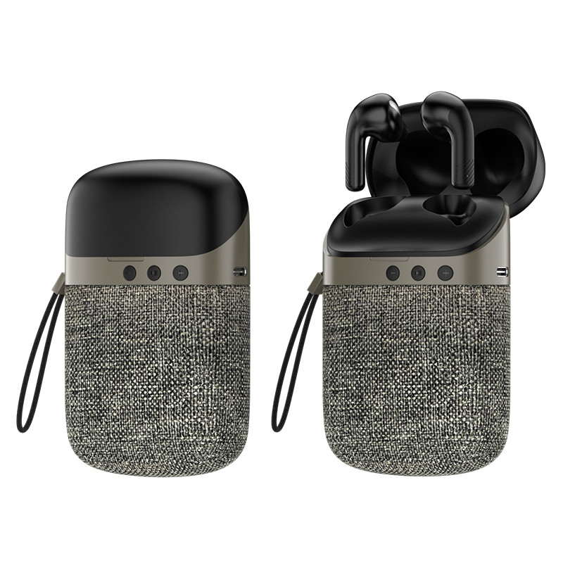 Hot selling Portable 2-in-1 Design Bluetooth Speaker Wireless Earbuds