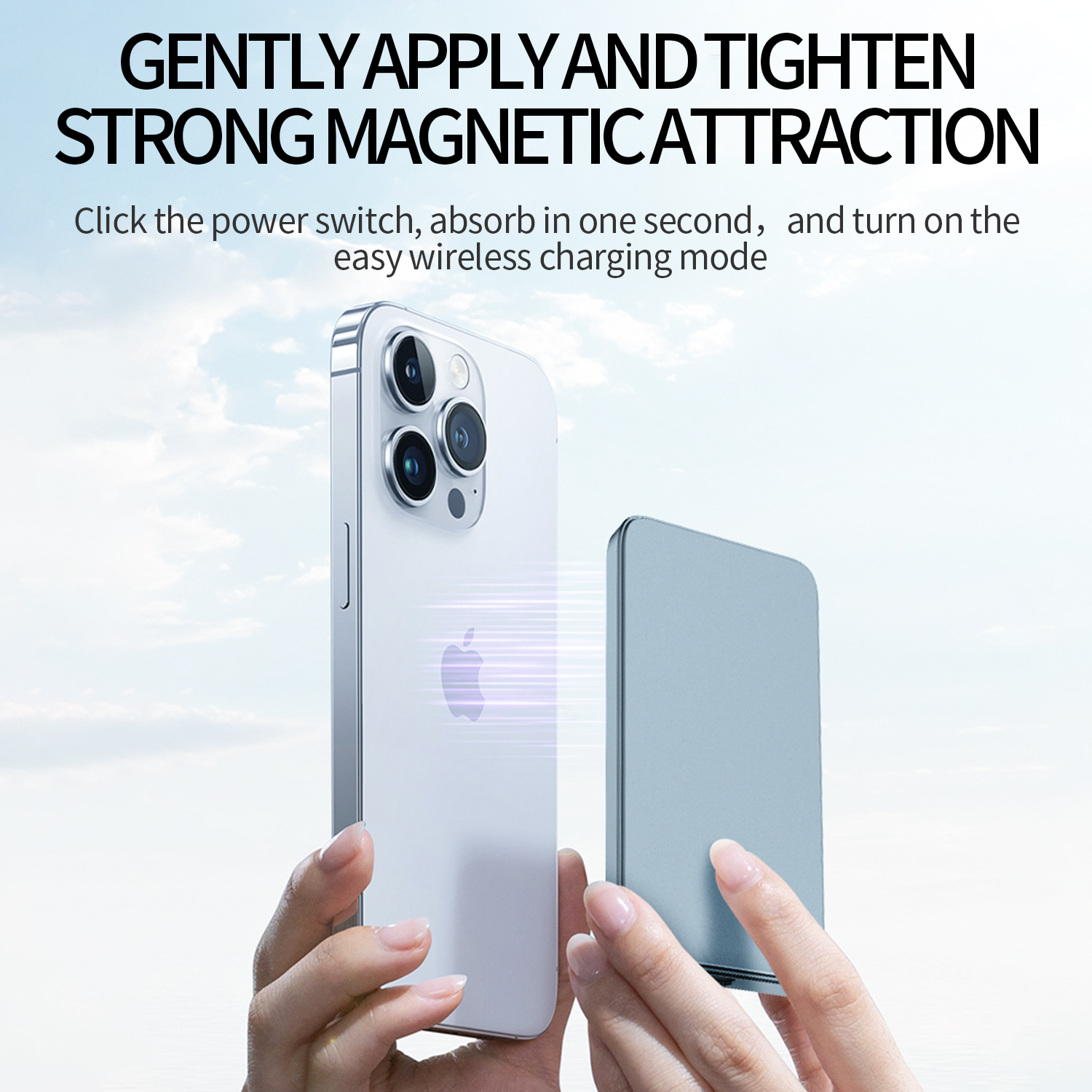 3 in 1Magsafe Magnetic Wireless Charging Bank Watch Large Capacity Fast Charge Mobile Power Bank