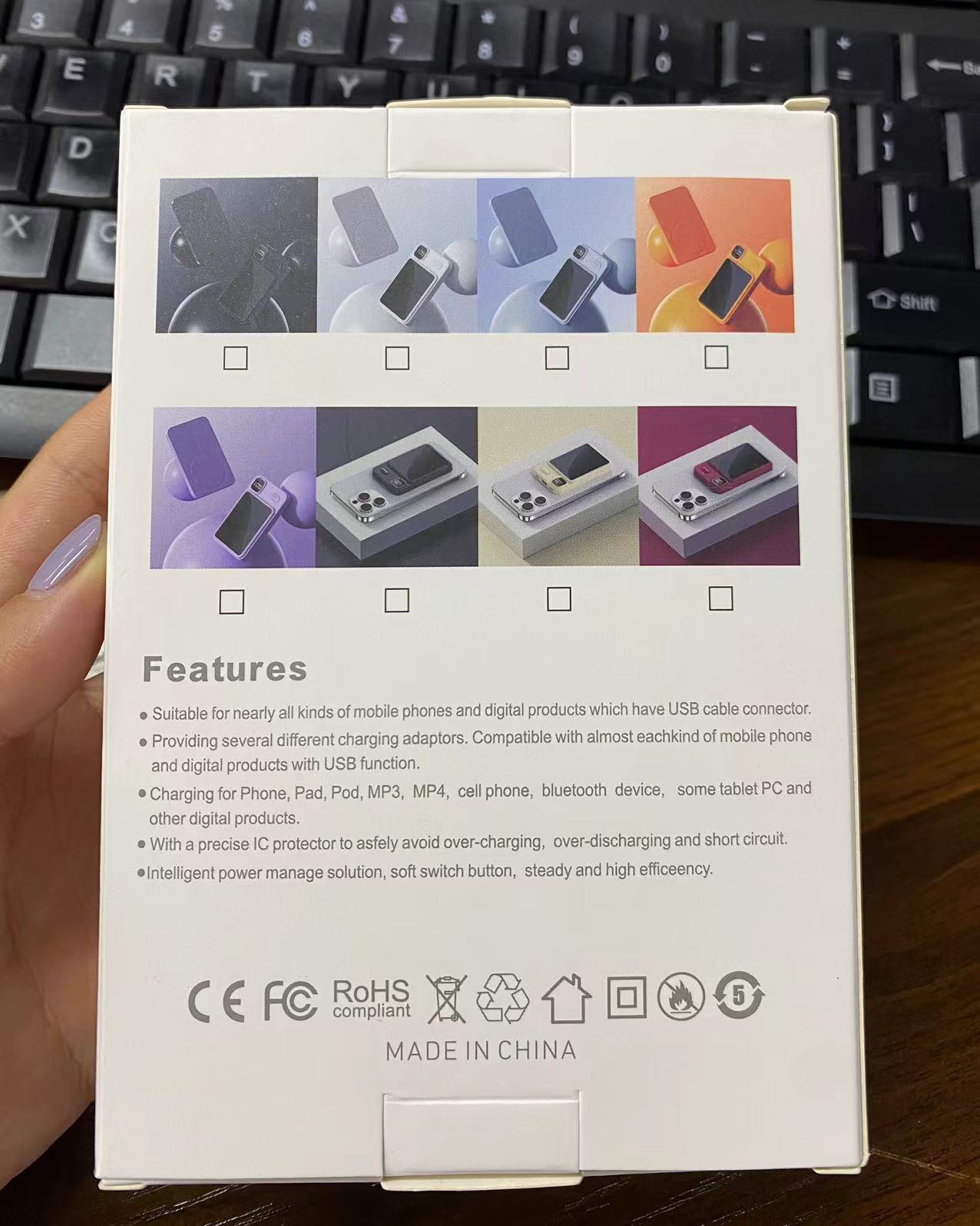 Hot Selling Fast Charger Wireless Power Bank 10000mAh Portable Magnetic 5000mah Power Bank