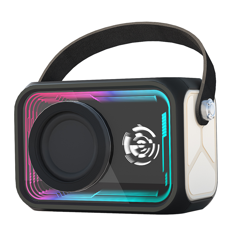 New Arrival Thousand Layer Mirror Bluetooth Speaker Mini Outdoor Portable RGB TF Wireless Speaker