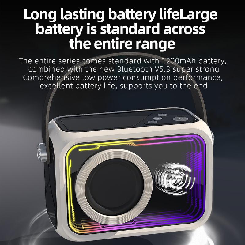 New Arrival Thousand Layer Mirror Bluetooth Speaker Mini Outdoor Portable RGB TF Wireless Speaker