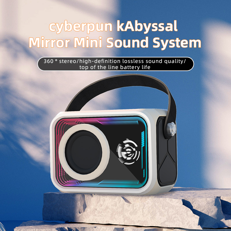 New Arrival Thousand Layer Mirror Bluetooth Speaker Mini Outdoor Portable RGB TF Wireless Speaker